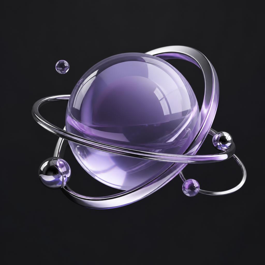 Abstrakte 3D-Visualisierung des AI Fusion Systems